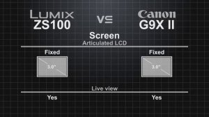 Panasonic Lumix ZS100 (ZS110/TZ100) vs Canon PowerShot G9 X Mark II