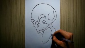 Нарисовал Череп | How to draw a skull | Speed paint | Как нарисовать череп