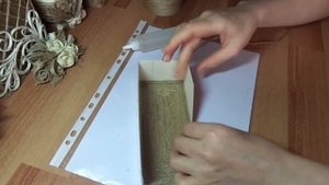 Что можно сделать из коробочки от чая и джута/Пластика из джута с элементами филиграни/evadusheva