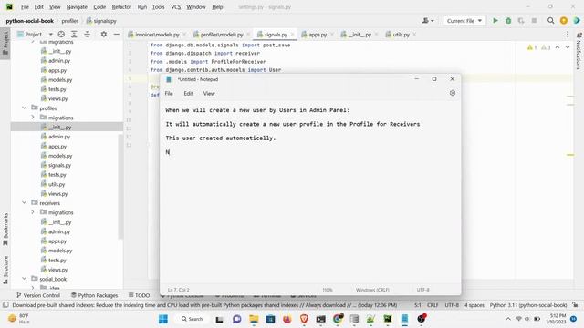 Python Django | Admin Panel - Profile Add Auto