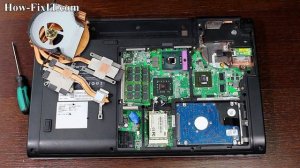 Fujitsu Amilo Pi 3560 Disassembly, Fan Cleaning, and Thermal Paste Replacement Guide