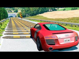 Cars vs Massive Speed Bumps – BeamNG.Drive