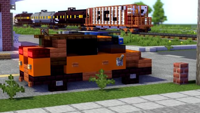 Minecraft CSX Train Splits in Half Animation смотреть онлайн