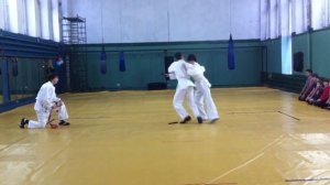 Показательные выступления учащихся Школы самообороны по рукопашному бою