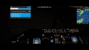 FS2020 - STORM WEATHER 747-400 LANDING IN RODOS AIRPORT