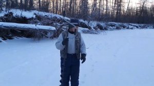 Рыбалка на севере Забайкалья.  Налим на стук зимой на реке Чара. Январь 2021.