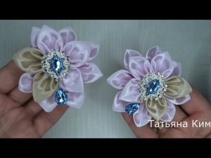 Канзаши резиночки/ Нарядные резиночки канзаши на осень/New Petals Kanzashi/簪