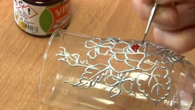 витражная роспись. Бокалы