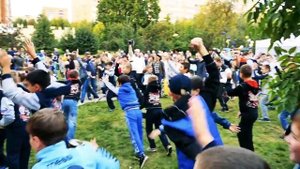 Физкультурный детский флешмоб на День города 2016