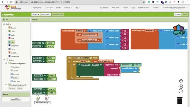 Part -2  | How to Make a Secret Message App in MIT App Inventor 2 [ Encode & Decode ]