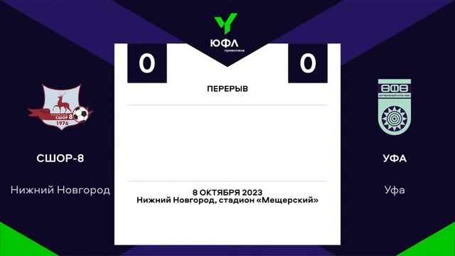 ЮФЛ П-3. 27 тур. СШОР №8 (Нижний Новгород) - «УФА» (Уфа) смотреть онлайн