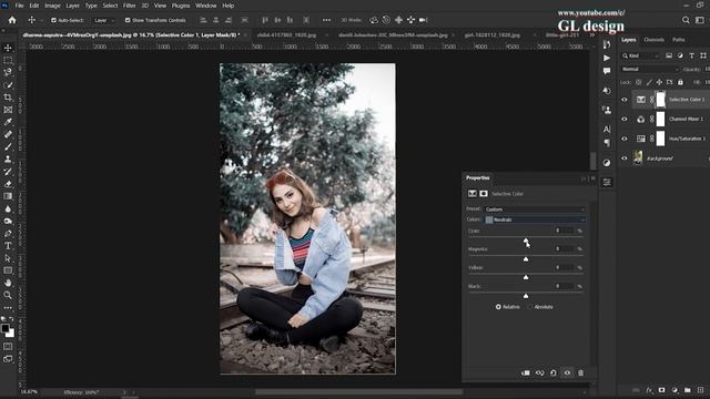 Dark Moody Brown Color tone photoshop смотреть онлайн