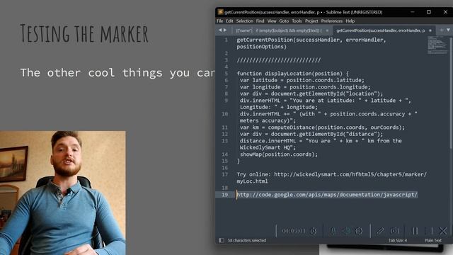 Java Script for begginers. At the API Geolocation in JavaScript