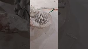 Как покрасить быстро шишки