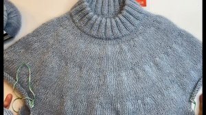 Три круглых кокетки / Мохеровый  свитер на круглой кокетке/ Модный жилет/ ?❤️Готовая работа