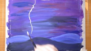 Как нарисовать МОЛНИЮ (How to paint FLASHLIGHT) - Простое рисование (Easy painting for beginners)