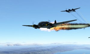 Lockheed P-38 Lightning против пары He 111. Гори, гори ясно!