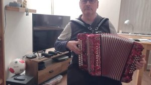 Red Army March White Army, Black Baron "Красная Армия всех сильней"  played on the Garmonika,.