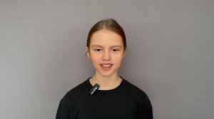 Актриса Саша Щичко, 12 лет. Визитка 2023