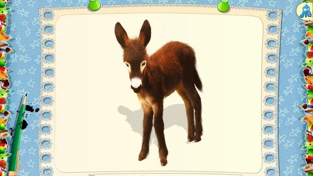 Игра "Знакомство с животными - родитель и малыш" . Game "Introducing animals - parent and kid"