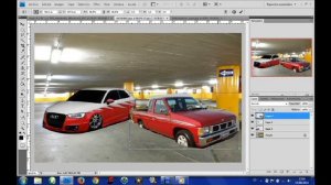 virtual tuning photoshop audi a3 y nissan pickup1998
