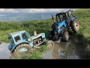 Трактор Беларус или Трактор Т40  в болоте и воде | Тюнинг | Что Лучше