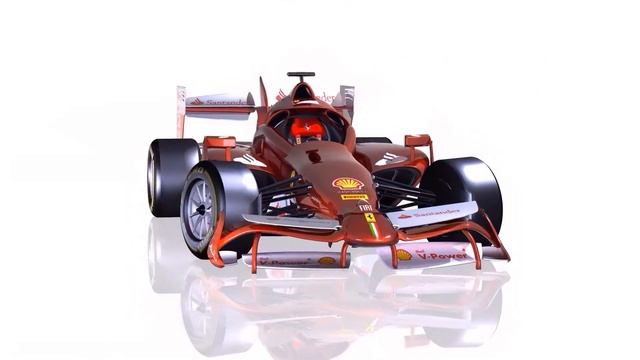 F1 2013 Ferrari - Independent wings concept - closed cockpit modified opened cockpit version 1080p смотреть онлайн