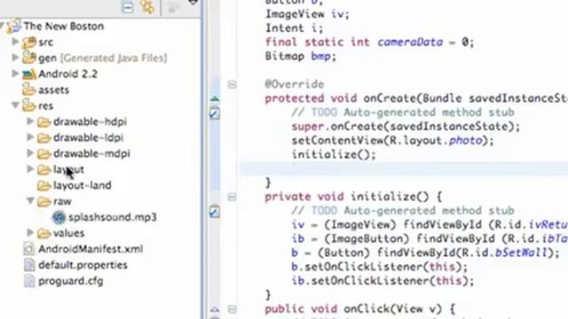 Android Application Development Tutorial - 42 - Using BitmapFactory and InputStream to set Bitmap -