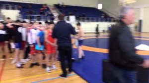 Взвешивание борцов до 16 лет , турнир памяти Чукова М. З.