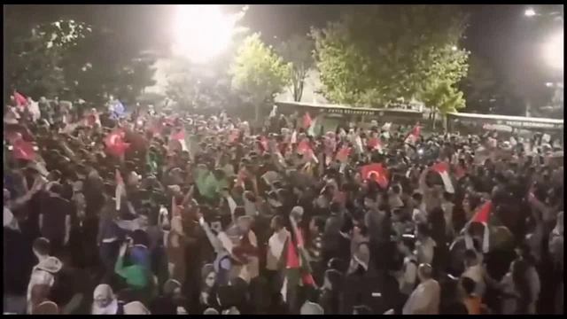 Митинги в городах Турции в поддержку Палестины.