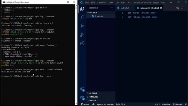 14 Merge & Rebase & Amend смотреть онлайн