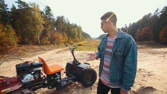 Адаптер Хорс АМ | обзор | Мини-трактор на базе Мотоблока (Квадроцикл для Деда) смотреть онлайн