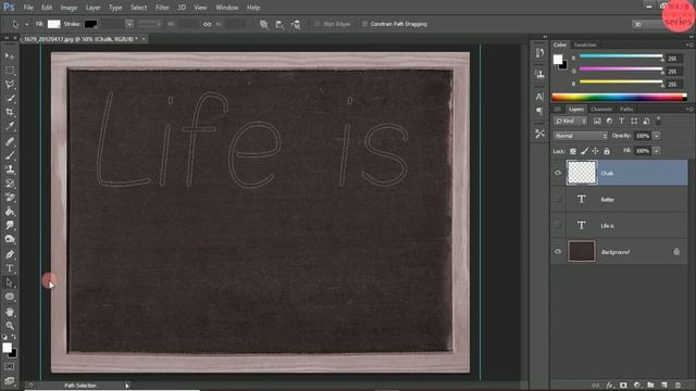 Photoshop Tutorial :- How to make Chalk Text Effect in Photoshop || смотреть онлайн