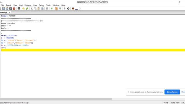 Format in Padre Perl смотреть онлайн