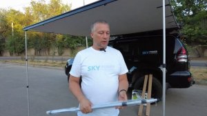 Обзор полуавтоматической боковой маркизы и аксессуары. Review of semi-automatic car side awning.