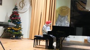 Tema. 25/12/2018 12 years old. 6 class. Vintage polka (in 4 hands). Unknown author. Filipenko Artem