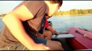 Cayman n 400 + лодочный мотор Москва 12,5, пробный заплыв!!