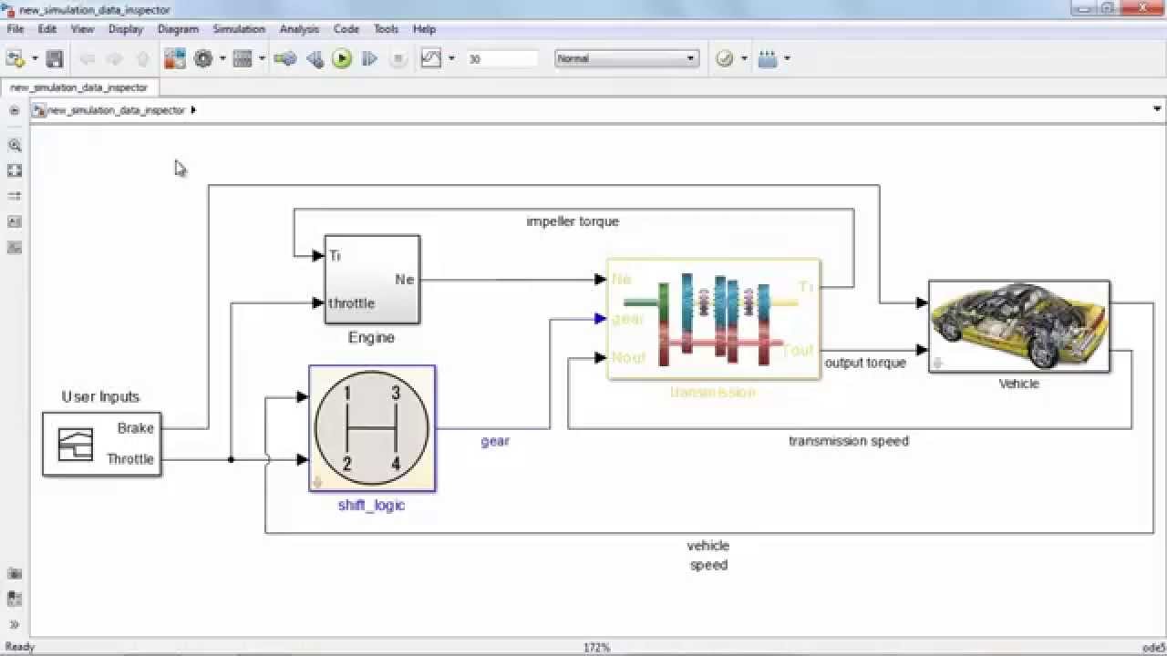 Визуализация результатов симуляции в Simulink при помощи Simulation Data Inspector