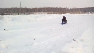 Детский снегоход своими руками.