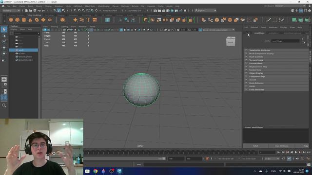 Базовый курс моделирования в Autodesk Maya - урок 1, введение в интерфейс и основы моделирования