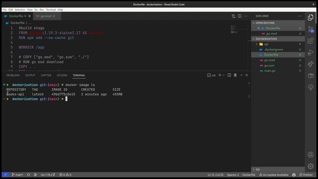 Golang: Crear docker image смотреть онлайн
