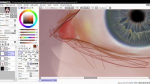 How to paint a realistic eye in SAI | как нарисовать реалистичный глаз в САИ