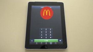 McDonalds “I’m lovin’ it” theme song on iPad keypad