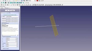 FreeCad Линия и цилиндр