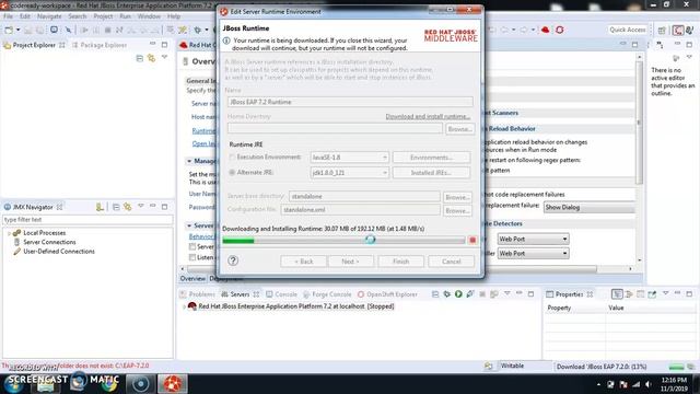 install codeready studio and configure jboss eap 7.2 sever | one step installation
