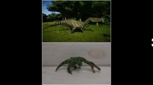 Динозавры из легкого пластилина из игры Jurassic World Evolution