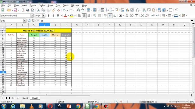 How to Insert Watermark in Libreoffice calc | Libreoffice calc tutorial