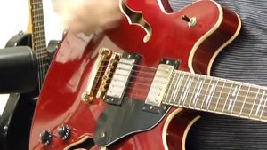 Peavey JF1EX JF1-EX Hollowbody Red Electric Guitar