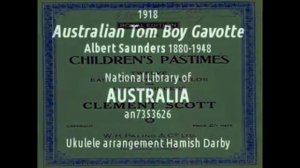 Tom Boy Gavotte 1910 Albert Saunders Solo Ukulele Instrumental