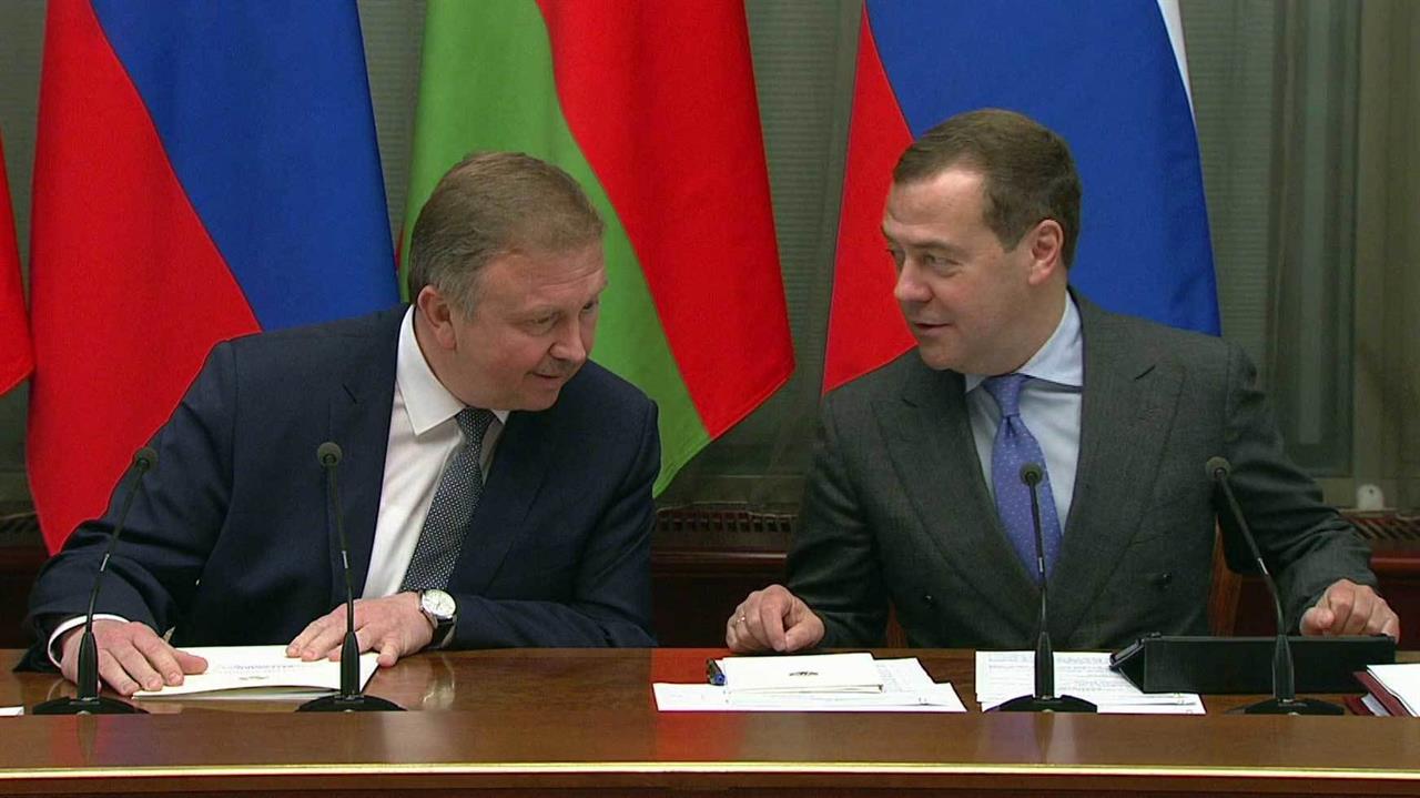 Дмитрий Медведев принял участие в заседании Совета министров Союзного государства